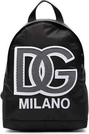 Dolce & Gabbana Gabardine-Rucksack mit Logo-Patch