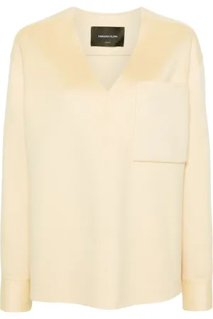 Fabiana Filippi Kaschmirpullover mit V-Ausschnitt