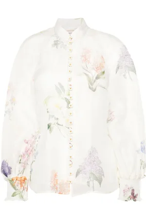 ZIMMERMANN Semi-transparente Natura Bluse