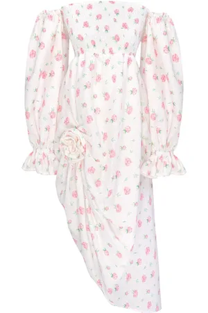 Sleeper Atlanta Leinenkleid mit Rosen-Print