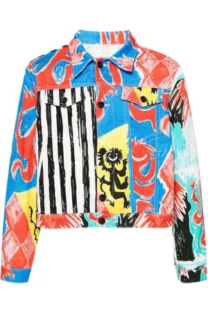 Charles Jeffrey Loverboy Jeansjacke mit grafischem Print