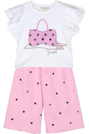 Twin-Set Hosen-Set mit Polka Dots