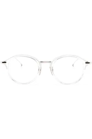 Thom Browne Transparente Brille mit rundem Gestell