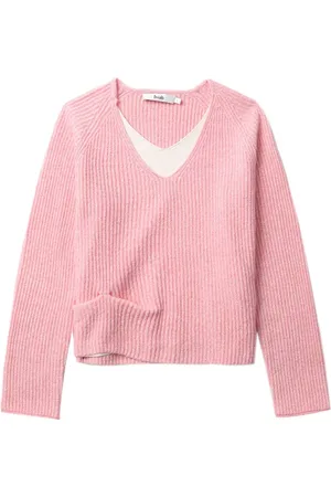 B+AB Gerippter Strickpullover