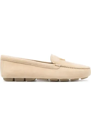 Prada Loafer mit emailliertem Triangel-Logo