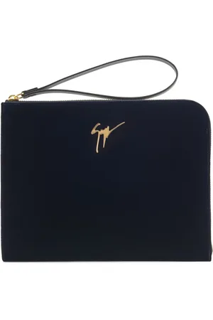 Giuseppe Zanotti Fabian Clutch mit Logo-Schild