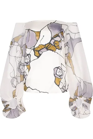 Silvia Tcherassi Aimar Bluse aus Seide mit grafischem Print
