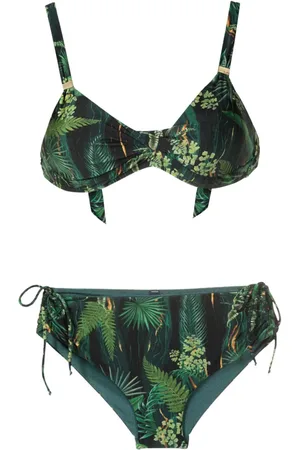 Lygia & Nanny Marcela Bikinioberteil mit Blatt-Print