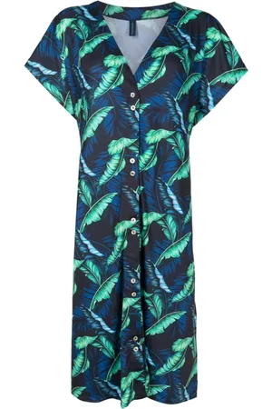 Lygia & Nanny Artemis Midikleid mit Blatt-Print