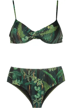 Lygia & Nanny Veronica Bikini mit Blatt-Print