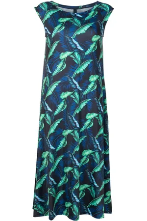 Lygia & Nanny Tie Midikleid mit Blatt-Print