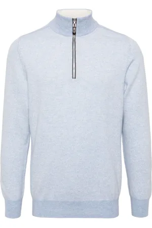 N.PEAL Carnaby Pullover mit kurzem Reißverschluss