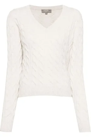 N.PEAL Frankie Kaschmirpullover mit Zopfmuster