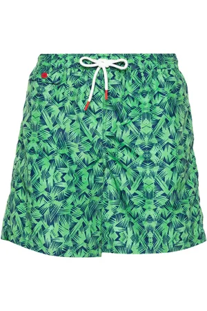 Kiton Badeshorts mit Logo-Stickerei