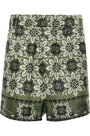 Etro Shorts aus Seide mit Blumen-Print