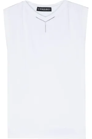 Y / PROJECT Tanktop mit Logo-Applikation