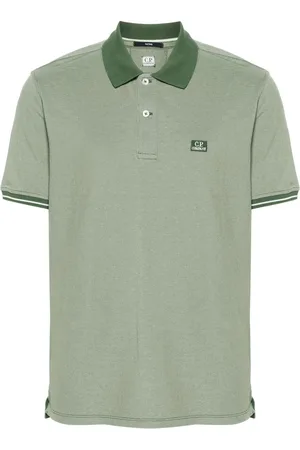 C.P. Company Pikee-Poloshirt mit Logo-Patch