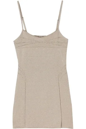 Jacquemus La Robe Fiesta Minikleid mit Glitter