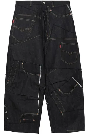 JUNYA WATANABE Weite Jeans im Patchwork-Look
