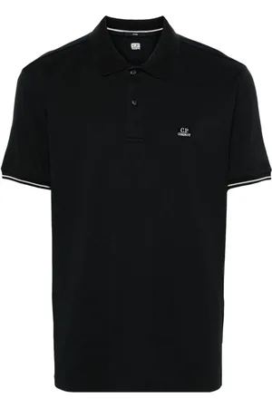 C.P. Company Pikee-Poloshirt mit Logo-Patch