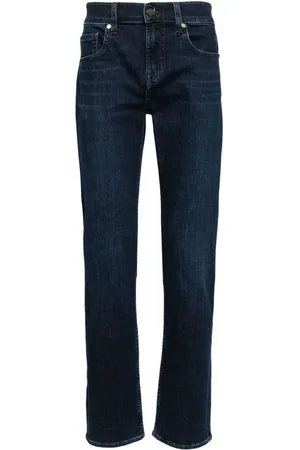 7 for all Mankind Halbhohe Luxe Straight-Leg-Jeans