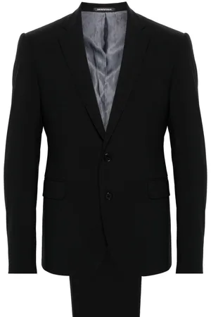 Emporio Armani Einreihiger Anzug mit fallendem Revers