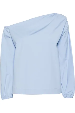 SEMICOUTURE Bluse mit asymmetrischem Ausschnitt