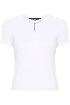 Y / PROJECT T-Shirt mit Logo-Applikation