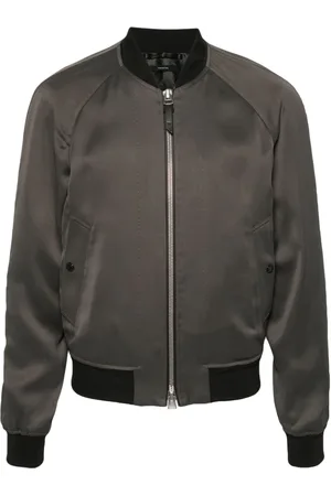 Tom Ford Twill-Bomberjacke mit gerippten Details