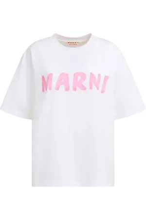 Marni T-Shirt mit Logo-Print