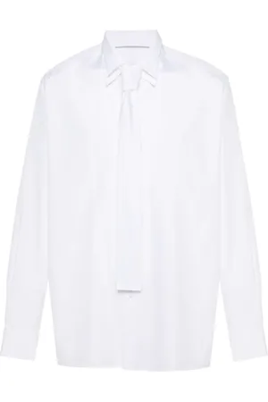 Prada Popeline-Hemd mit Kragen im Layering-Look