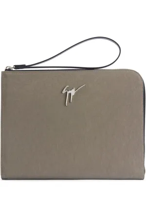 Giuseppe Zanotti Fabian Clutch mit Logo-Schild