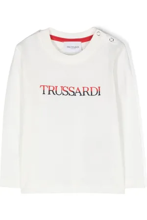 Trussardi T-Shirt mit Logo-Stickerei