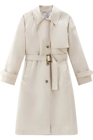Woolrich Einreihiger Trenchcoat mit Gürtel