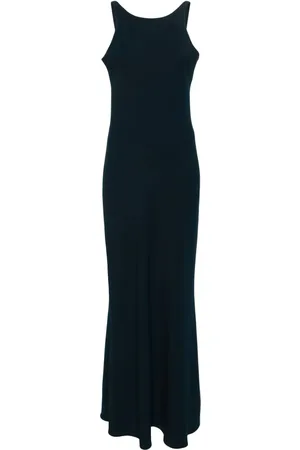 DRHOPE Ärmelloses Krepp-Maxikleid