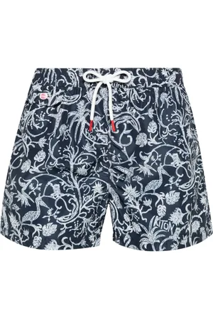 Kiton Badeshorts mit grafischem Print