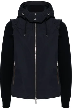 MOORER Jacke mit kontrastierender Kapuze