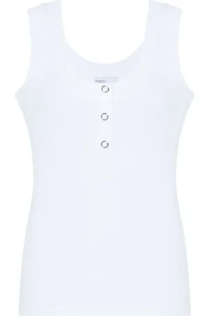 ROSETTA GETTY Henley-Oberteil aus Bio-Baumwolle