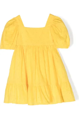 Lapin House Kleid mit Lochstickerei