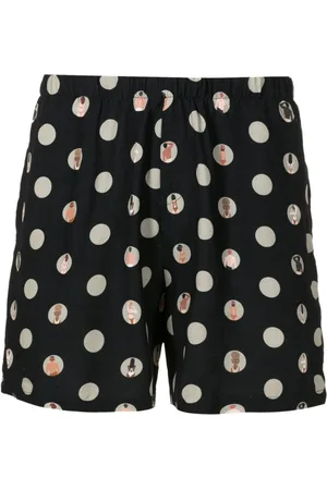 AMIR SLAMA Segelshorts mit grafischem Print