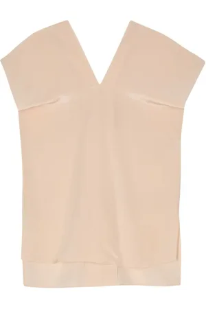 Aspesi Seidenbluse mit V-Ausschnitt