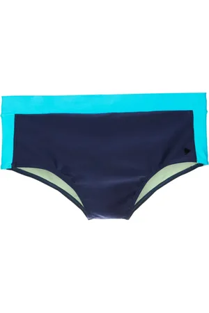 AMIR SLAMA Badeshorts mit Logo-Applikation