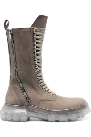 Rick Owens Schnürstiefel aus Nubukleder