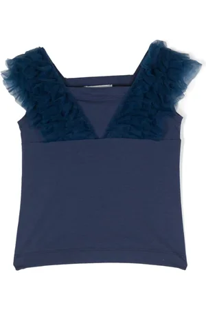MONNALISA Cropped-Top mit Tülleinsätzen