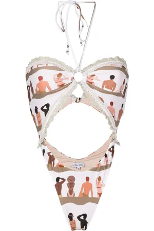 AMIR SLAMA Piece mit Cut-Outs