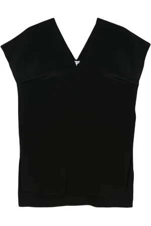 Aspesi Seidenbluse mit V-Ausschnitt