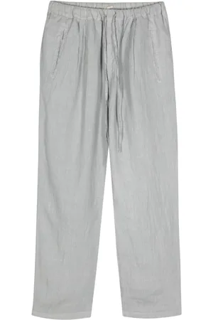 MASSIMO ALBA Tapered-Hose aus Leinen-Chambray