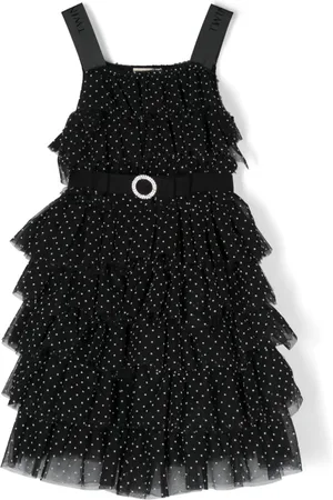 Twin-Set Gestuftes Kleid mit Polka Dots