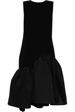 JNBY Asymmetrisches Patchwork-Midikleid