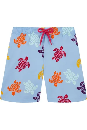 Vilebrequin Logo-Badeshorts mit Schildkröten-Print
